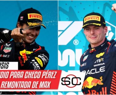 CHECO PÉREZ terminó segundo en el GP de Miami. Max Verstappen se llevó la victoria | SportsCenter