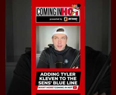 Tyler Kleven : Ottawa Senators Defenceman | Coming in Hot