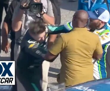 PUNCHES THROWN between Noah Gragson, Ross Chastain in heated scuffle | NASCAR on FOX