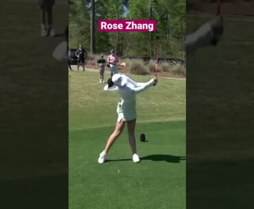 Rose Zhang golf swing slow mo #golf #golfswing #augusta #shorts
