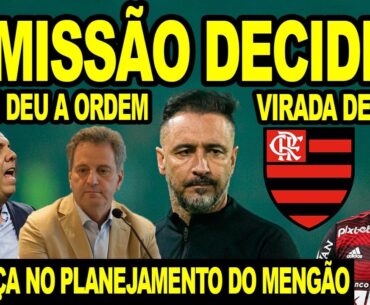 DIRETORIA DECIDE DEMISSÃO DE VÍTOR PEREIRA DO FLAMENGO! MUDANÇA NO PLANEJAMENTO DO MENGÃO! VIDAL E+