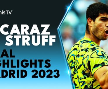 Carlos Alcaraz vs Jan-Lennard Struff For The Title 🏆 | Madrid 2023 Final Highlights