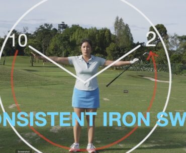 The 10 to 2 Iron Swing - Golf with Michele Low