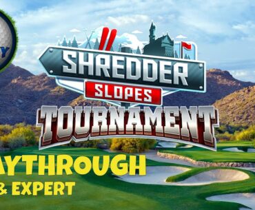 Golf Clash, Playthrough, Hole 1-9 - PRO & EXPERT, Shredder Slopes Tournament!