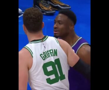 Blake Griffin tried on Jaylen Brown’s mask after getting head butted by Thanasis  2