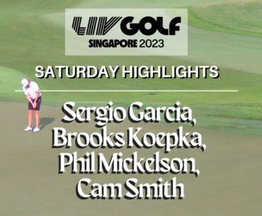 LIV Golf Singapore 2023 Saturday Highlights I  OHSOM TV