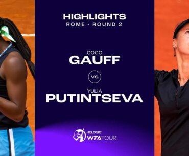 Coco Gauff vs. Yulia Putintseva | 2023 Rome Round 2 | WTA Match Highlights