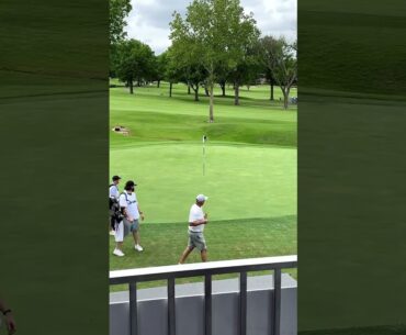 Bubba Watson really will hit it from anywhere 😂 #golf #sports #shorts #livgokf #trickshot