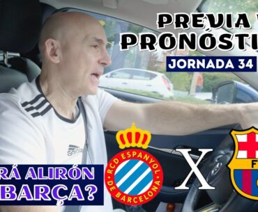 ESPANYOL-BARCELONA, REAL MADRID-GETAFE, ELCHE-ATLETI...PREVIA Y PRONÓSTICOS JORNADA 34 LIGA