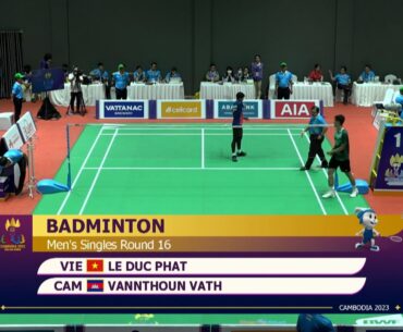 Full | Vannthoun Vath - Lê Đức Phát | Men's Singles Badminton - SEA Games 32