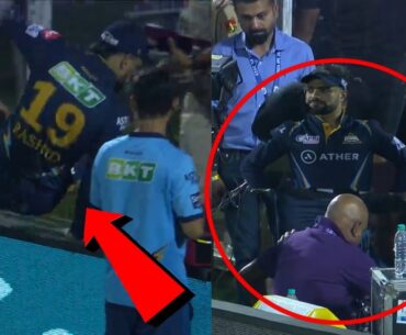 Rashid Khan Suddenly Jumped Boundary Did This Gesture For Injured Cameraman Won Everyone's Heart