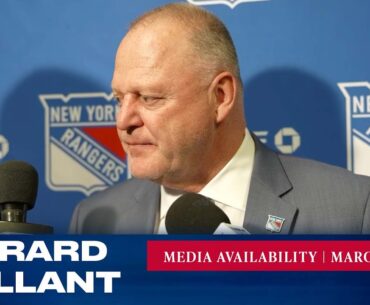 New York Rangers: Gerard Gallant Postgame Media Availability | Mar. 25, 2023