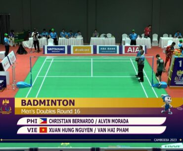 Full | Bernardo/Morada - Hưng/Hải | Badminton - SEA Games 32