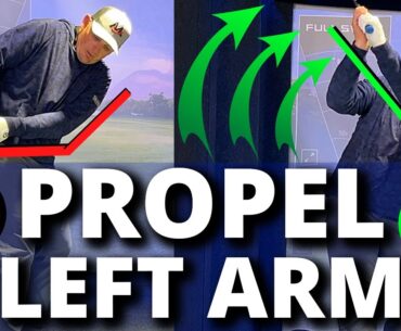 How To Propel Your Left Arm In The Backswing (Straight And Wide)