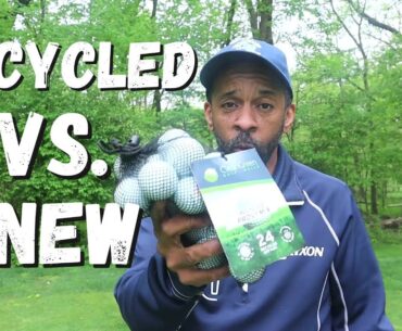 RECYCLED Vs. NEW Golf Balls | CLEAN GREEN REVIEW