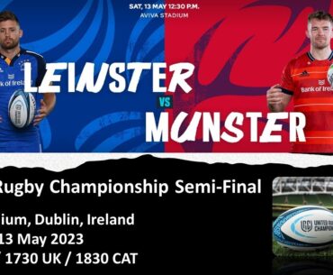 Leinster vs Munster | United Rugby Championship Semi-Final | LIVE Reaction Game Commentary