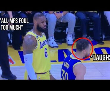 *UNSEEN* Steph Curry Laughs At LeBron James After Saying That The Refs “Ain’t Making Bad Calls”👀