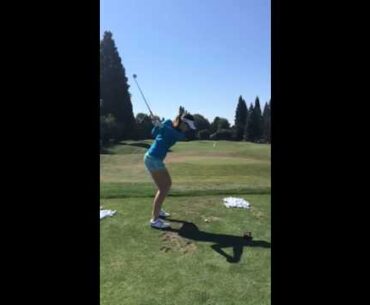 Sandra Gal Golf Swing 2014