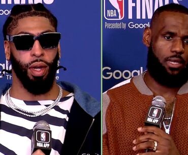 LeBron James & Anthony Davis Talks WCF Game 1 Loss vs Nuggets, Postgame Interview