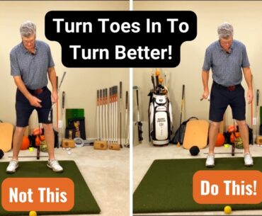 Pigeon Toe Stance For A Better Turn and Better Golf Swing!