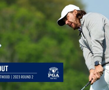 Tommy Fleetwood Holes Out From the Thick Rough | 2023 PGA Championship