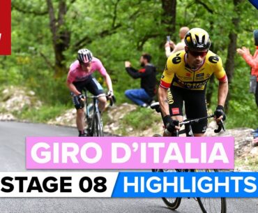 Punchy Finale Sees The GC Action Kick Off! | Giro D'Italia 2023 Highlights - Stage 8