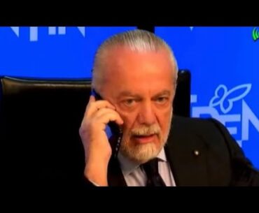 De Laurentiis ferma la conferenza, guardate chi gli ha telefonato! 📞😂