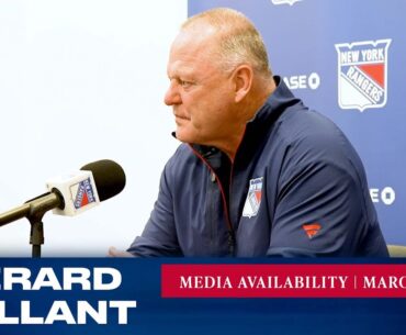 New York Rangers: Gerard Gallant Media Availability | Mar. 15, 2023