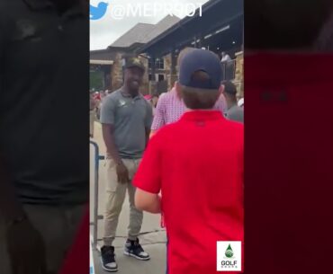 Heartwarming Gesture  Mackenzie Hughes Gifts Signed Hat to Lucky Fan at AT&T Byron Nelson #Shorts