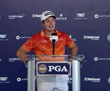 Viktor Hovland Thursday Flash Interview 2023 PGA Championship · Round 1 © PGA of America