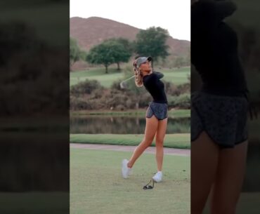 Beauty 😍 @clairehogle•   #golf #shorts #golfgirl