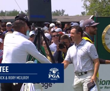 Crowd Go Wild for Michael Block & Rory McIlroy's First Tee Shots | 2023 PGA Championship