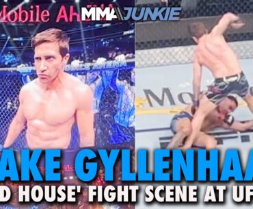 Jake Gyllenhaal Scores BRUTAL Knockout In 'Road House' Fight Scene | UFC 285