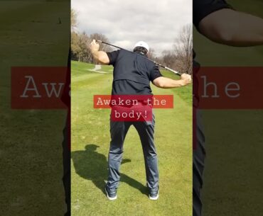 Do This For 5 Mins Before you Tee Off To Awaken Your Best Golf Swing #simplegolf #golf