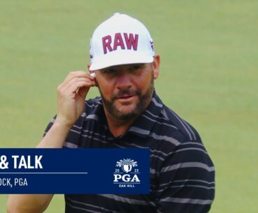 Club Pro Michael Block Makes Birdie While Talking to Commentators! | 2023 PGA Championship