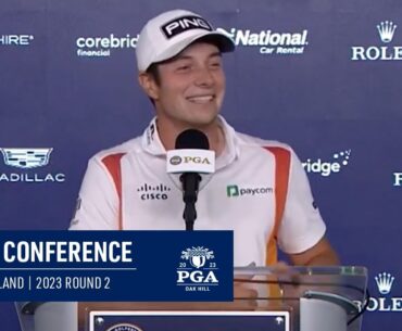 Viktor Hovland Round 2 Press Conference | 2023 PGA Championship