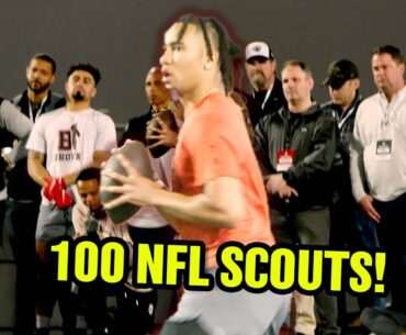 "I'M SO NERVOUS!" #2 Pick CJ Stroud Throws In Front of 100 NFL Scouts & Meets Future Team? 🔥