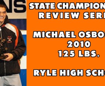 State Wrestling Championship match review w/ Michael Osborne (Ryle HS; 2010 125 lbs .)