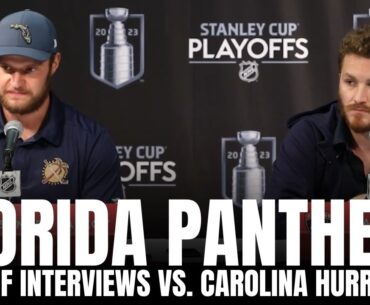 Matthew Tkachuk & Aleksander Barkov Reacts to Florida Panthers vs. Carolina Hurricanes ECF Matchup