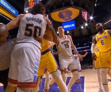 LeBron James shoves Aaron Gordon as they get into altercation 🍿 Game 4