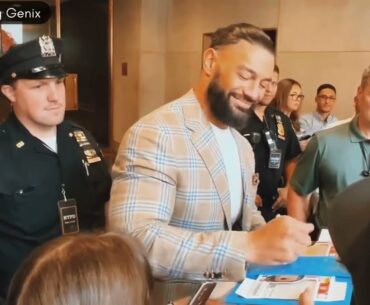 WWE Roman Reigns Signing Autographs For His Fans And Meeting Fans