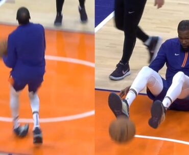 Kevin Durant ankle injury in warmups before Suns home debut vs OKC