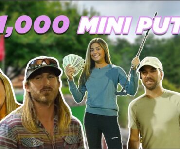 I GAVE AWAY $1000 at Mini Golf