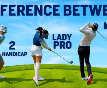 Difference Between Lady vs Male Pro from Same Tees
