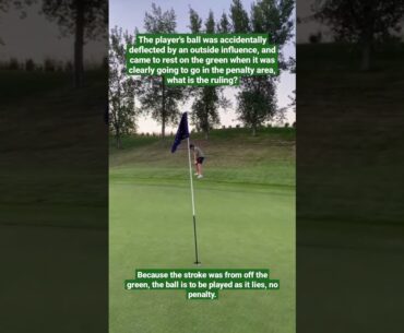 Ball in Motion Accidentally Deflected/Stopped - Golf Rules Explained