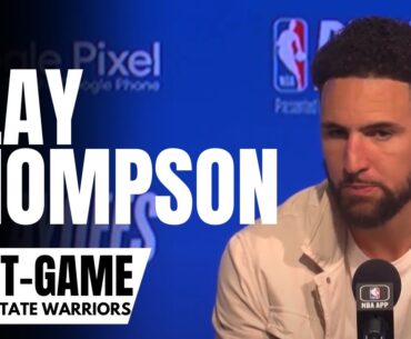 Klay Thompson Explains Admiring Steph Curry Before He a Was a Warrior | Warriors vs. Kings Post-Game