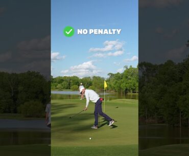 Can you clear the path for your friend's chip shot? It depends! Here's how this rule of #golf works