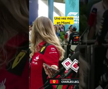 Chica Ferrari con crush por Checo Pérez 👀, lo vuelve a hacer! en #miamigp #f1