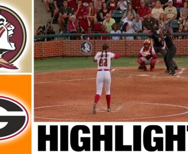 #3 Florida State vs Georgia Highlights | 2023 Softball Super Regionals | 2023 College Softball