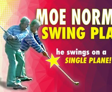 Moe Norman's Single Plane Golf Swing with Shot Tracer